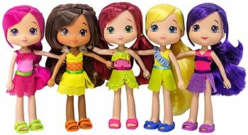 Strawberry Shortcake - Coleccion Playa - Pack X5 Frutillitas