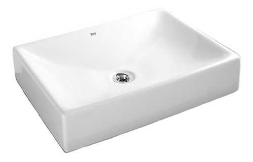 Imagen 1 de 5 de Bacha Baño Lavatorio Roca Brunei De Apoyo Loza Blanca P