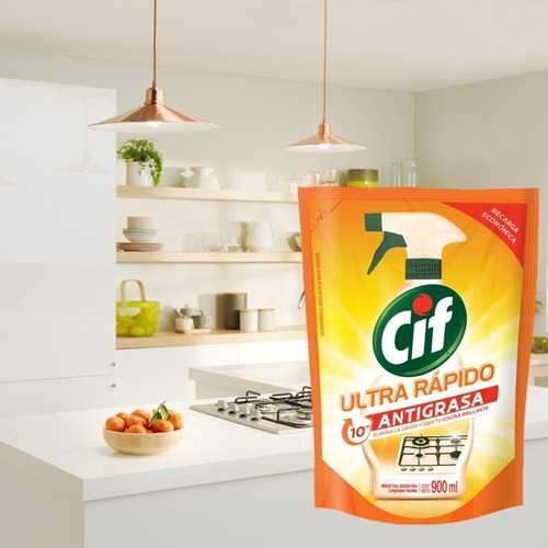 Cif Antigrasa Ultra Rápido Repuesto 900ml