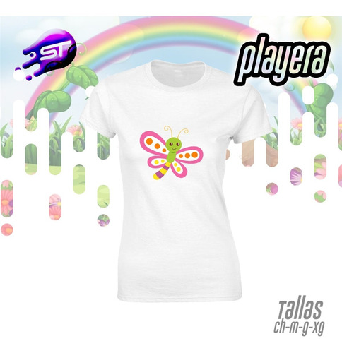 Playera Infantil Mariposa Inf-125