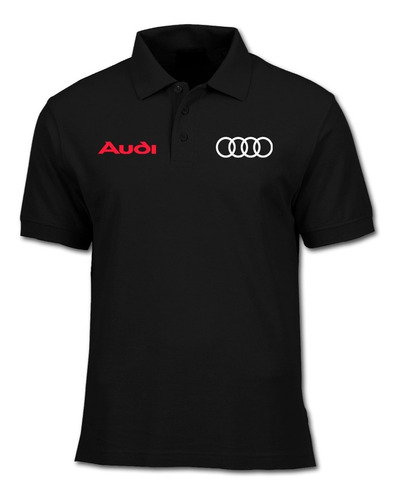 Camiseta Tipo Polo Audi Logos Bordados