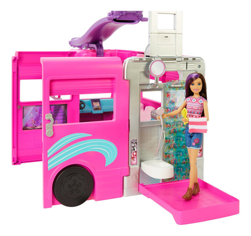 Barbie Dream Camper 60 Accesorios 120cm Mattel HCD46