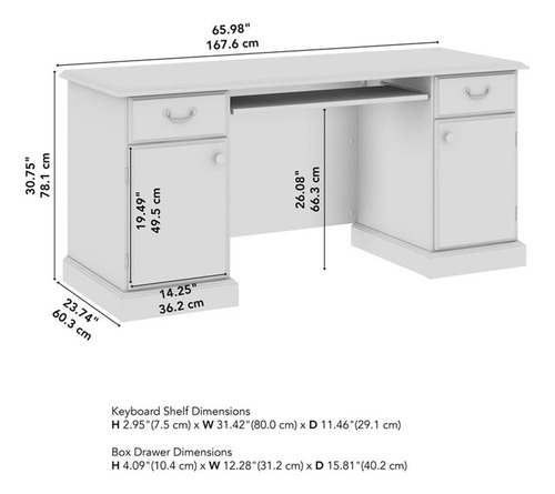 Bush Furniture Arlington Escritorio Para Computadora Con