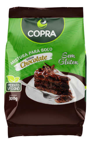 Mistura para bolo Copra chocolate sem glúten 300 g 