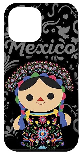 Funda Para iPhone 14 Pro Max Mexican Doll Maria Mazahua O-02