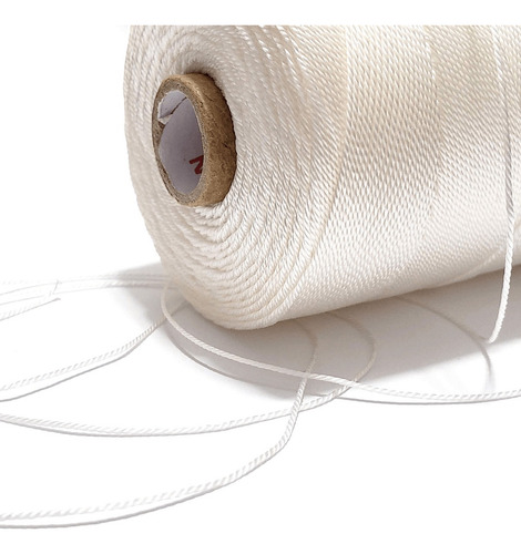 Fio Torcido Cordonel Nylon Grilon 210/012 Branco 200g -9un