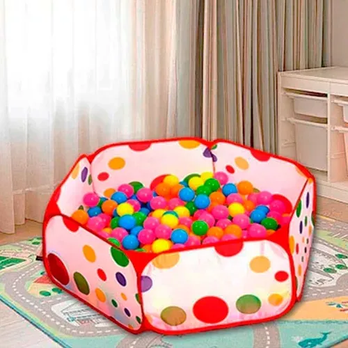 Pelotero Infantil Juguete Plegable Corral Sin Pelotas Blanco