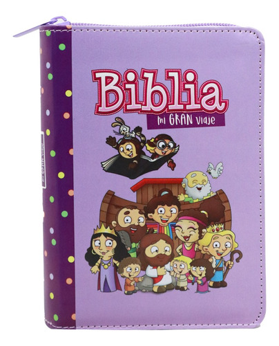 Biblia Reina Valera1960 Mi Gran Viaje Imit C/cierre Morado 