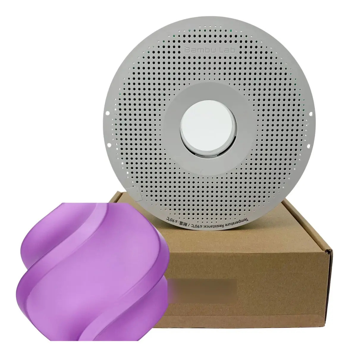 Filamento Bambu Lab Pla Translúcido 1kg 1,75mm Cores Cor Roxo