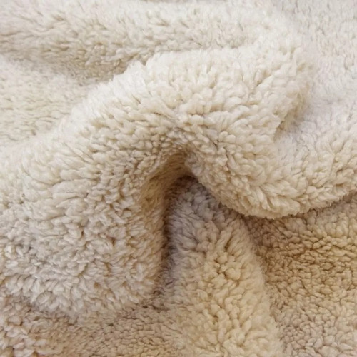 Tela Por Metros Termica Piel De Ovejo Cobijas Abrigos Beige