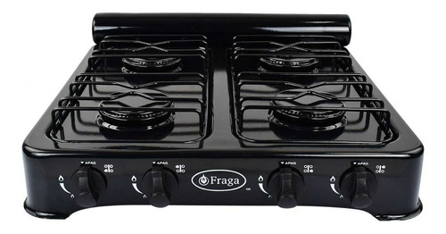 Imagen 1 de 3 de Parrilla a gas Fraga P706 negra