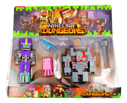 Muñecos Minecraft Set Mediano Juguete Araña Esqueleto Bros