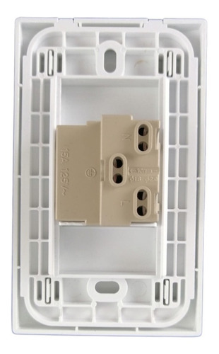 Imagen 2 de 4 de Placa Armada Con 1 Interruptor Sencillo, Kipro