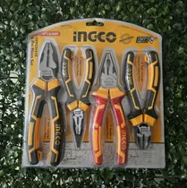 Comprar Set De Alicates Ingco De 4 Piezas
