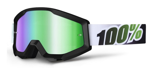 Antiparra 100% Motocross Strata Black Lime Solomototeam