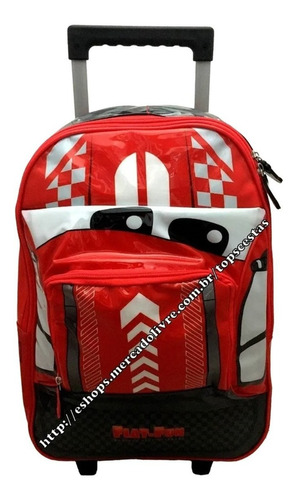 Mochila G Rodinhas Carro Vermelho Fiat 3d Original Luxcel