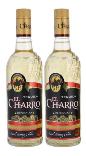 Tequila El Charro Reposado Dos Botellas 750 Ml