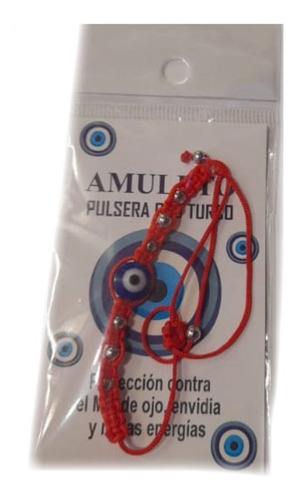 Imagen 1 de 2 de Pulsera Ojo Turco Envidia Proteccion Rojo