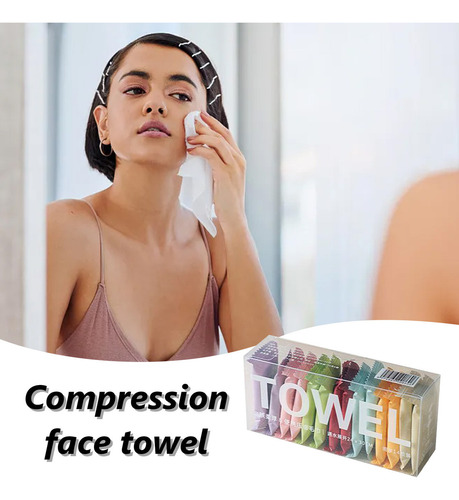 Toalla Comprimida Desechable Toalla Facial Limpiadora De Via