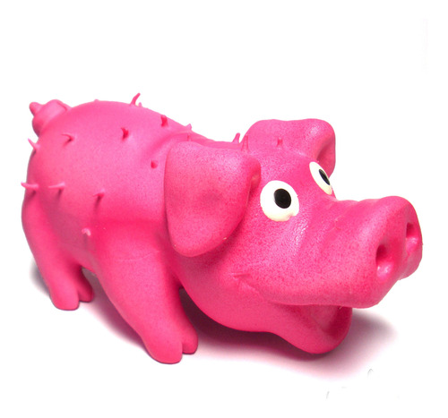 Perro De Látex Squeaky Chew Toy Mini Cerdo Rosa 3.9  Para Pe