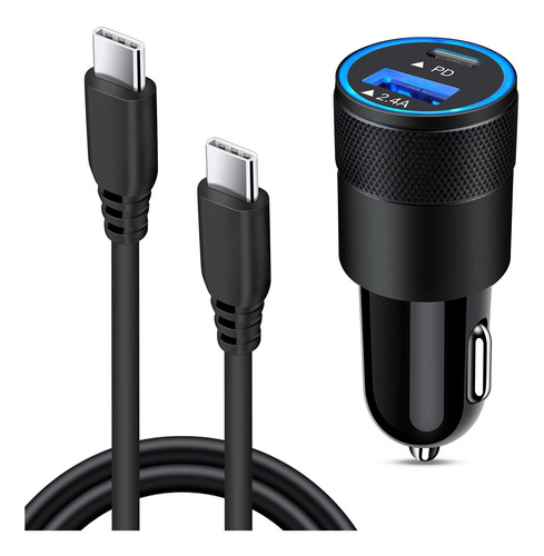 Cargador Para Coche  Rápido Usb C Para  Galaxy S21 Ult Fr6x