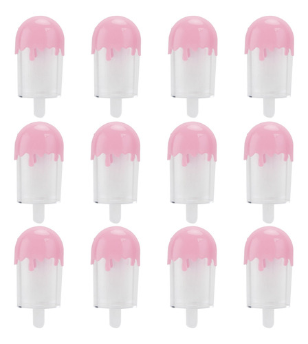 Contenedor De Plástico Con Forma De Helado Pink Candy, 12 Pi