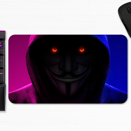 Mouse Pad Anonimus Anonymous Mascara Art Gamer M