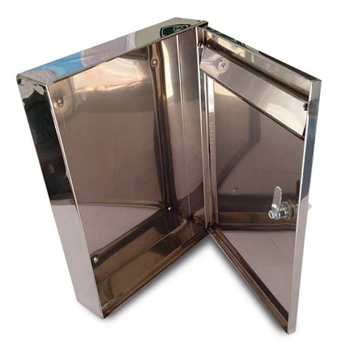 Caixa Correio Inox De Parafusar 30cm Alt X20cm Larg.c/chapeu