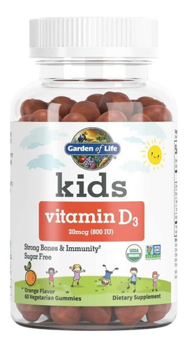 Garden Of Life Niños Vitaminas D3 Inmunidad Y Huesos Fuertes