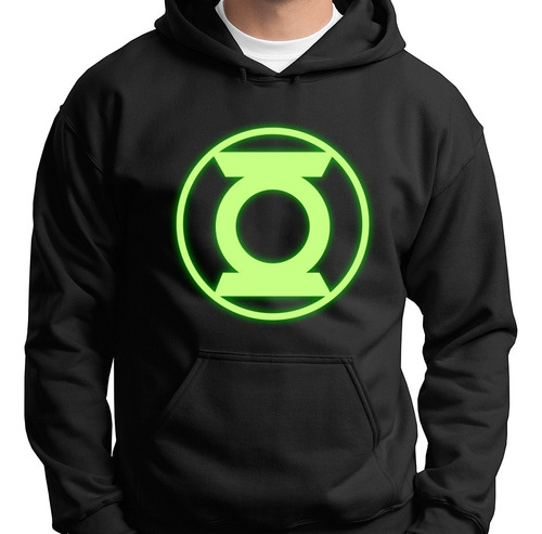 Sudadera Brilla Oscuridad Linterna Verde Dc Comics 