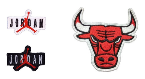 Parches Aplique Bordados Kit Bulls - Jordan