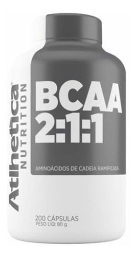 Bcaa Pro Series - 200 Cápsulas - Atlhetica