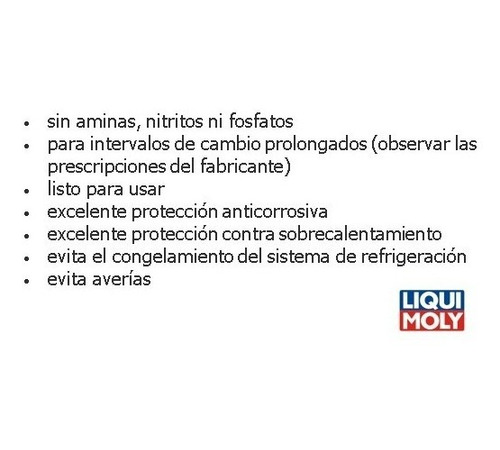 Anticongelante Coolant Ready Mix Raf 11 Liqui Moly 8809