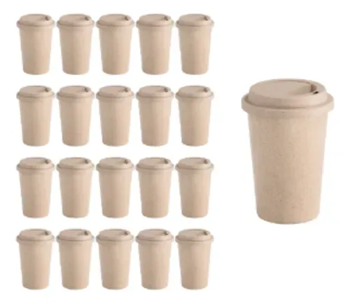 Kit 20 Copos BPA-free Sustentáveis para Café 450ml