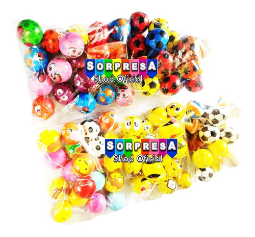 20 Pelotas Esponja Antiestres Para Fiesta Regalo Piñata Bolo