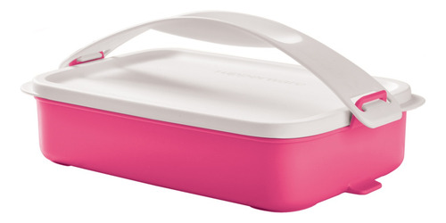 Recipiente Para Lunch Con Asa Tupperware 900ml Rosa