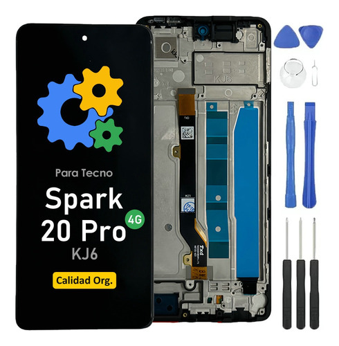 Pantalla Display Para Tecno Spark 20 Pro Kj6 Original+marco
