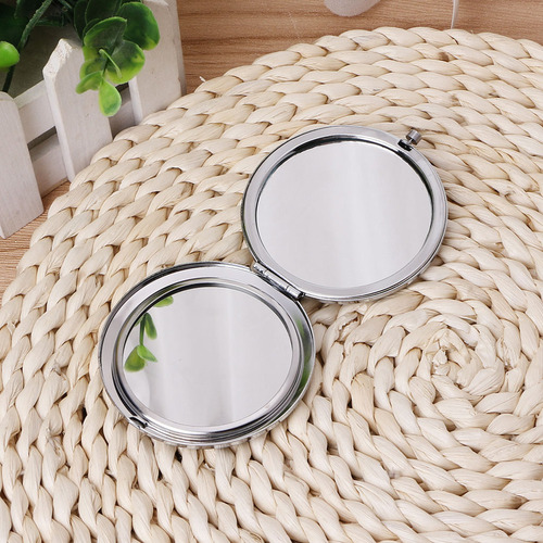 Espejos De Maquillaje De Bolsillo Pequeños Para Mano Con Dob