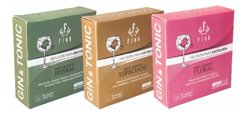 Kit Gin Tonic Infusion Floral Herbal Y Especiada Fika Packx3