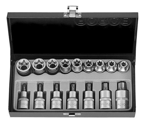 Jgo. Dados Torx M/h De 16 Pzas. (4171) - Force