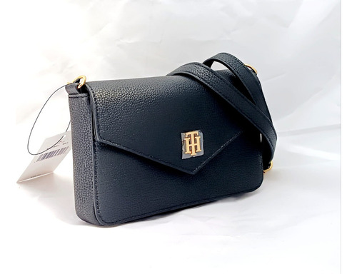 Tommy Hilfiger Bolsa De Mujer Crossbody Estilo Sobre Color Negro