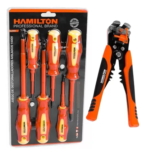 Set Pela Cable Automático + Destornilladores 6 En 1