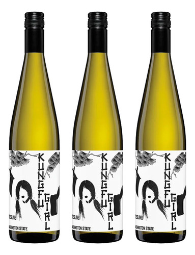Pack De 3 Piezas Vino Blanco Kung Fu Gir
