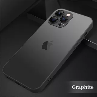 Capa Luxo Vidro Fosco Nanoglass Para iPhone 14 15 Pro Max Cor Grey 14 Plus
