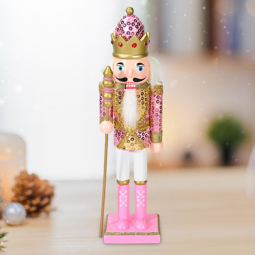 Figuras De Cascanueces De Navidad, Adorno De Rosa