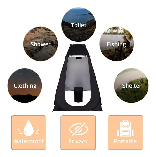 Inodoro Portátil Dinves Con Carpa Privacidad 1 Persona