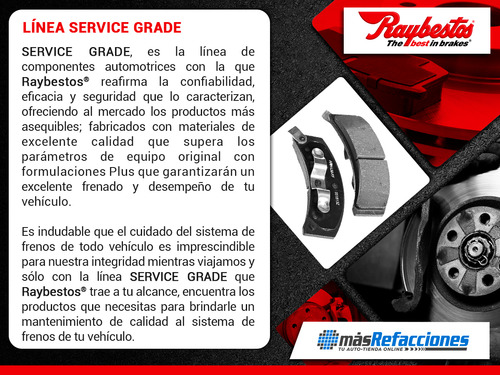 Balatas Semimetálicas Traseras Sg 300sel 72 Al 73 Raybestos