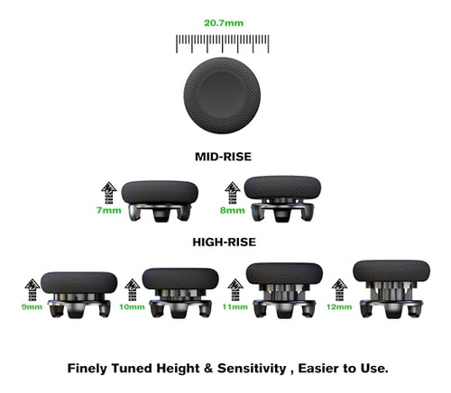 Exknight Pack: Joysticks Ajustables Para Ps4 Y Ps5