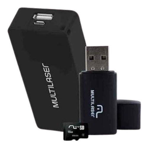 Kit Smartphone:power Bank 4000mah+pendrive+cartao De Memoria