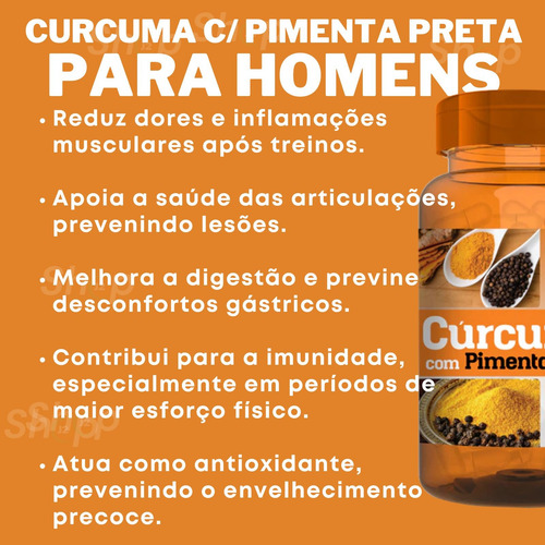 Curcuma Pimenta Capsulas - 500mg - 360 Caps